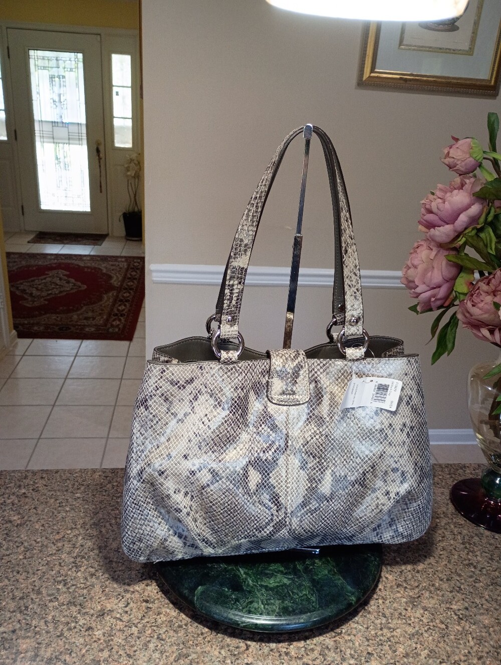 NWT Coach Soho Python Embossed Carryall - Picture 5 of 16